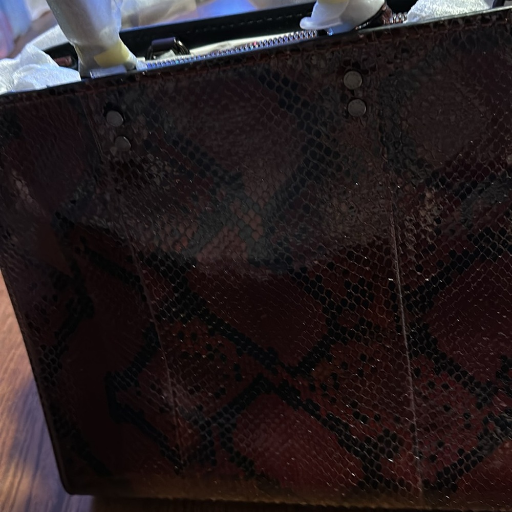 Rogue Bag In Snakeskin, Red, NWT - Picture 4 of 15